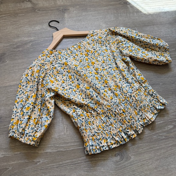 SIM & SAM Floral Print Women's Top-Size S - Picture 5 of 7